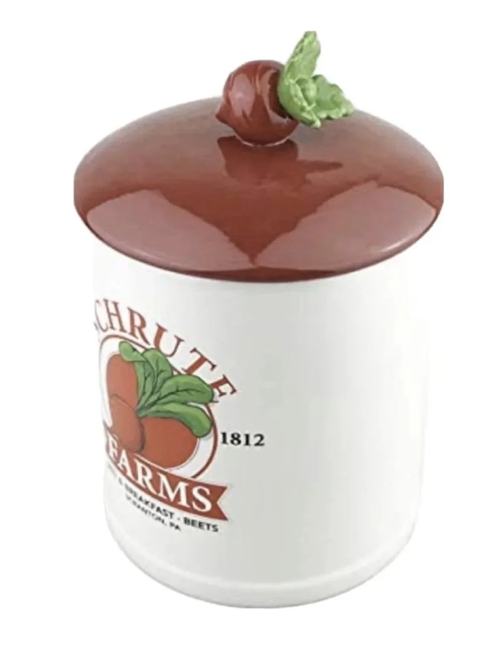 The Office Schrute Farms Beets Dwight NBC Large Canister Cookie Jar New NWT